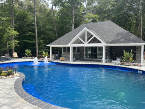 new pool and pool house