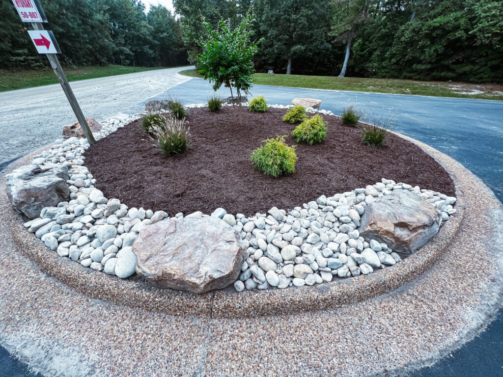 landscaping round about